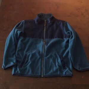 🌸 Carter's Two-Tone Blue Fleece Jacket